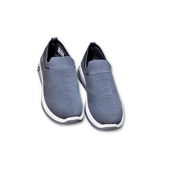 ES406 - Premium Quality Medicated Skechers, PU Sole, Foldable, washable soft and comfortable, lightweight - Grey