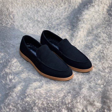 ES422 - Loro Piana, PU Sole Velvet Rexine Comfortable stylish - Black