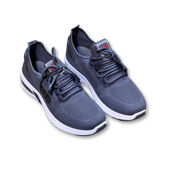 ES405 – Double colour pu sole laces style shoes, Soft and Comfortable Foldable Double Color Sole, Lightweight – Blue