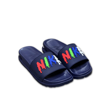 ES434 - Nikee Madicated evr soft comfort durable foldable sole non slip - Blue