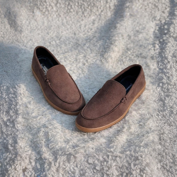 ES422 - Loro Piana, PU Sole Velvet Rexine Comfortable stylish - Brown