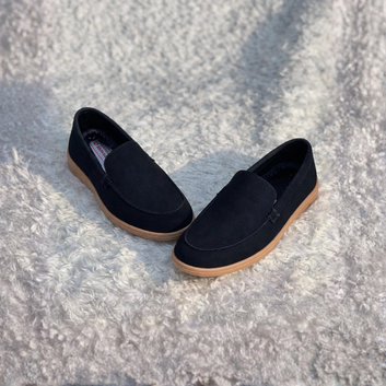 ES422 - Loro Piana, PU Sole Velvet Rexine Comfortable stylish - Black